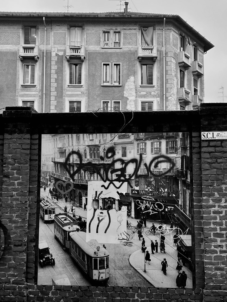 Fotografia di murales in zona tortona a milano