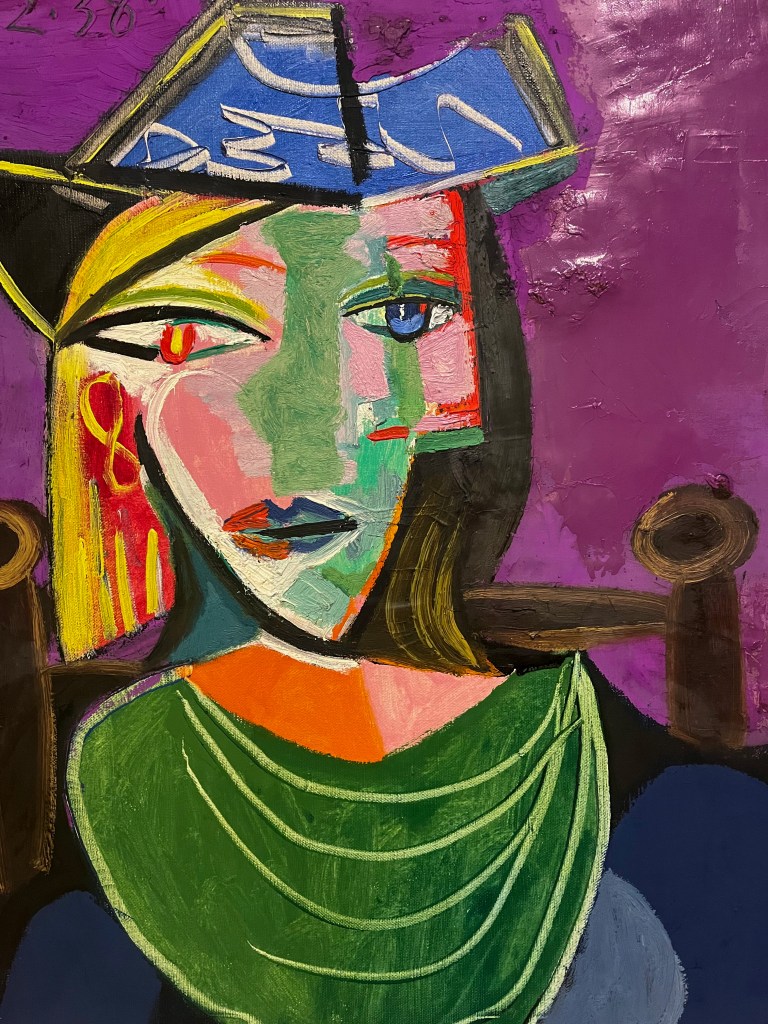 Femme au béret et à la robe quadrillée - Picasso